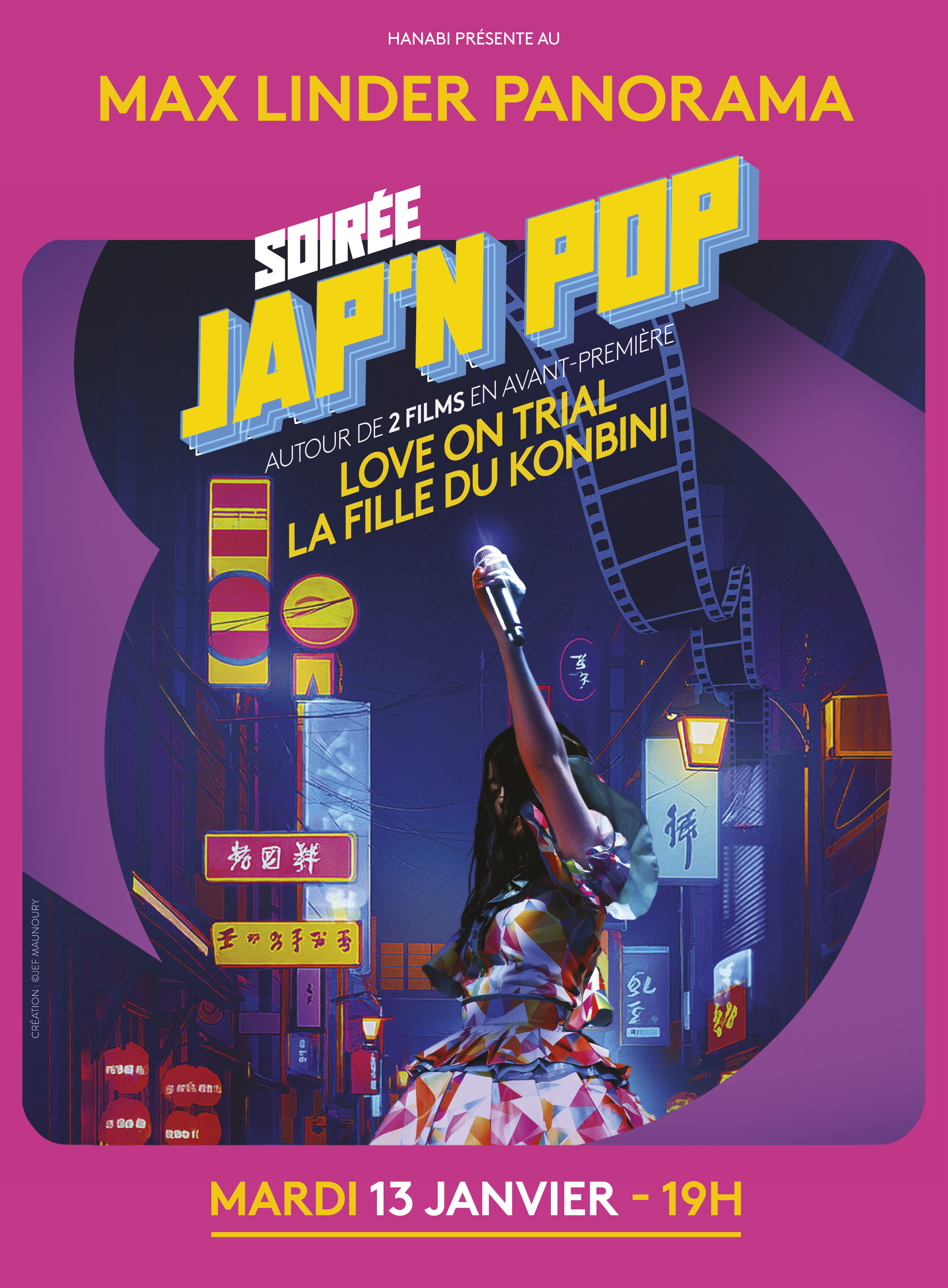 affiche Soirée Jap'N'Pop